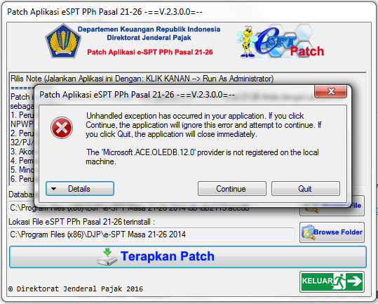 patch eSPT error