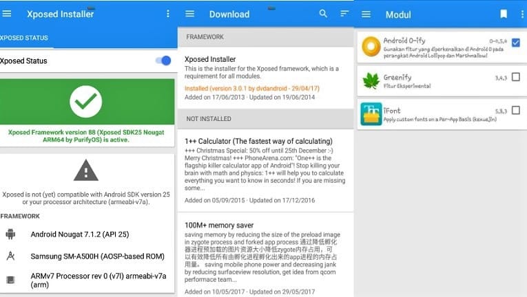 Cara Install Xposed Android Nougat